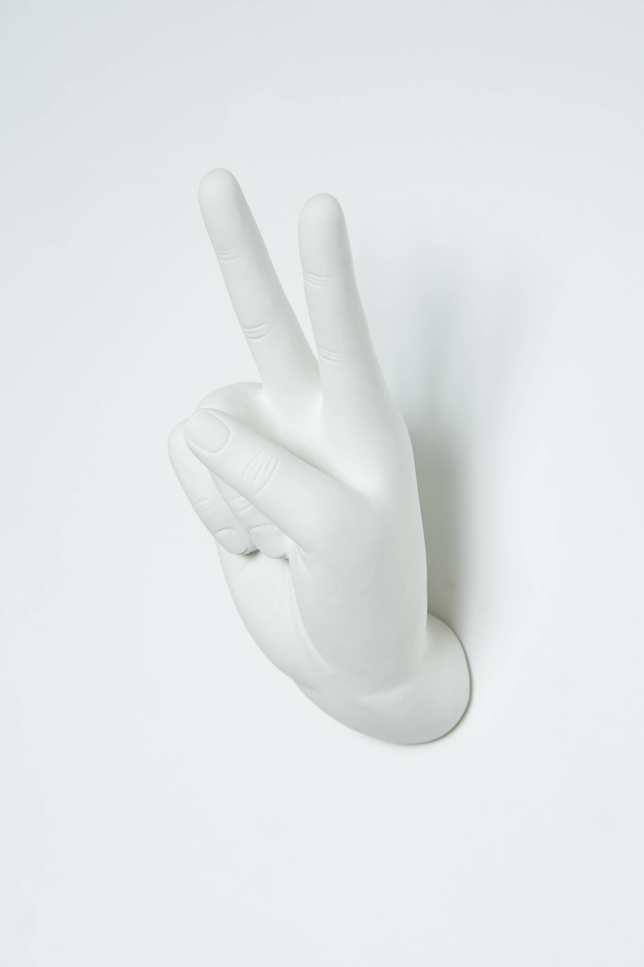 Interior Illusions Plus - Wholesale Wall Accent - Peace Hand Wall Mounted hook sculpture - 8.5" tall3