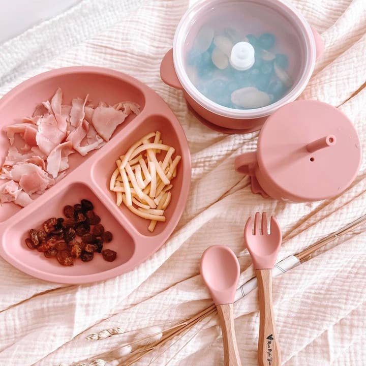 Mum Made Yum – wholesale Matningsset - Baby – Silikon ”Super-Soft” babysked/bestick3