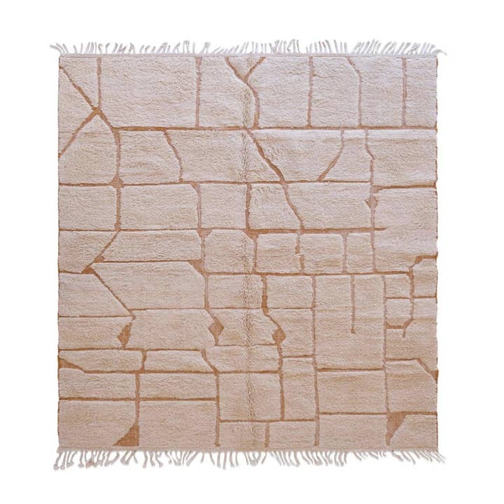 Tappeto berbero contemporaneo annodato a mano in lana - su misura per la vendita all'ingrosso da parte di AFK Living