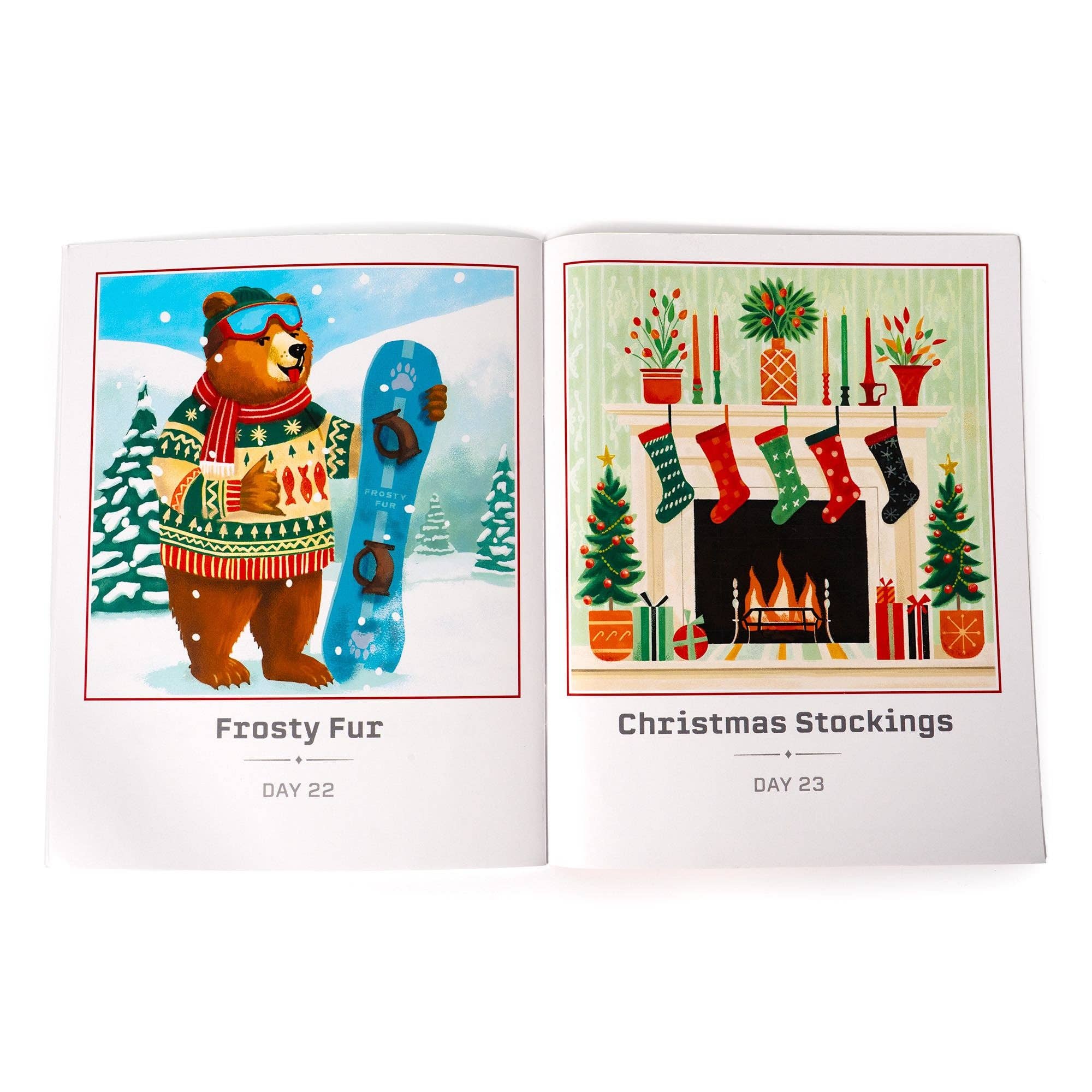 Boardwalk Puzzle Company - Vente Puzzle – adulte - Calendrier de l'Avent des traditions de Noël6