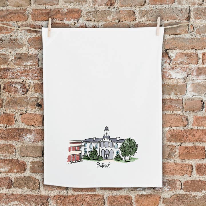 Oxford Mississippi Tea Towel for wholesale by Anna Whitham Co.