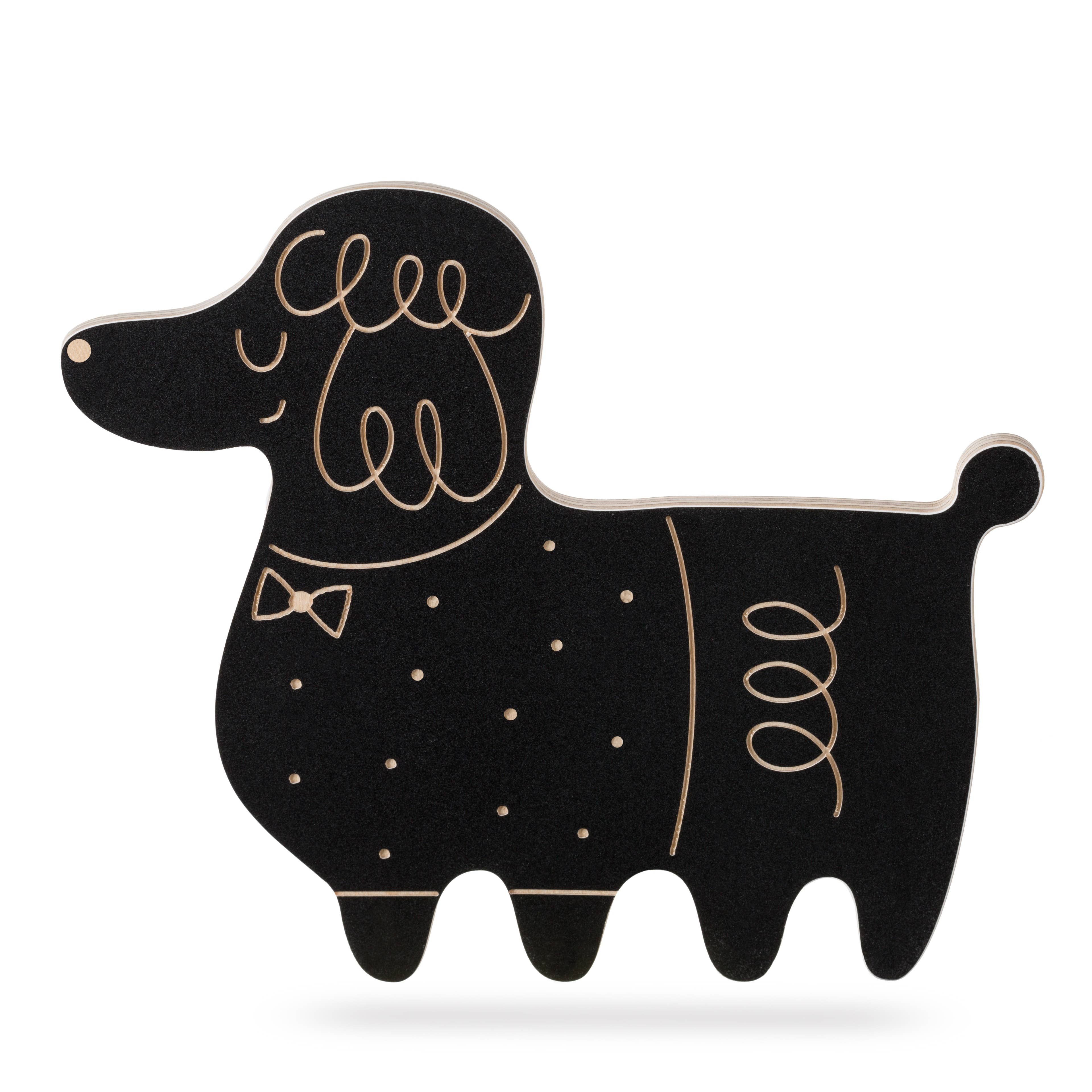 milin - Vente Tableau noir - Enfant et bébé - Caniche, tableau à craie en forme d'animal/avec craie11