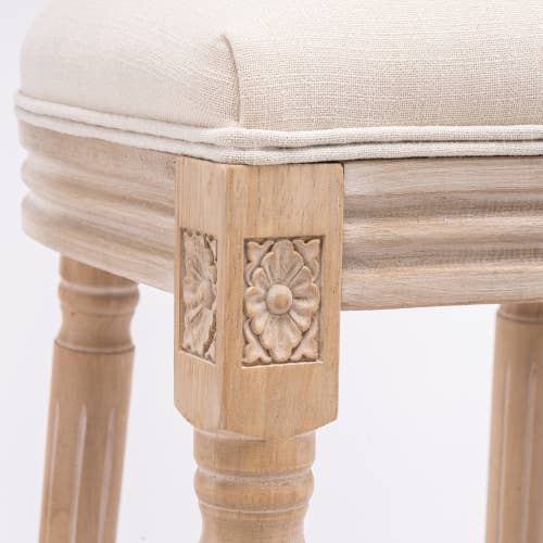 VTNG50 - Wholesale Stool - French Country Wooden Upholstered Barstools , Set of 210
