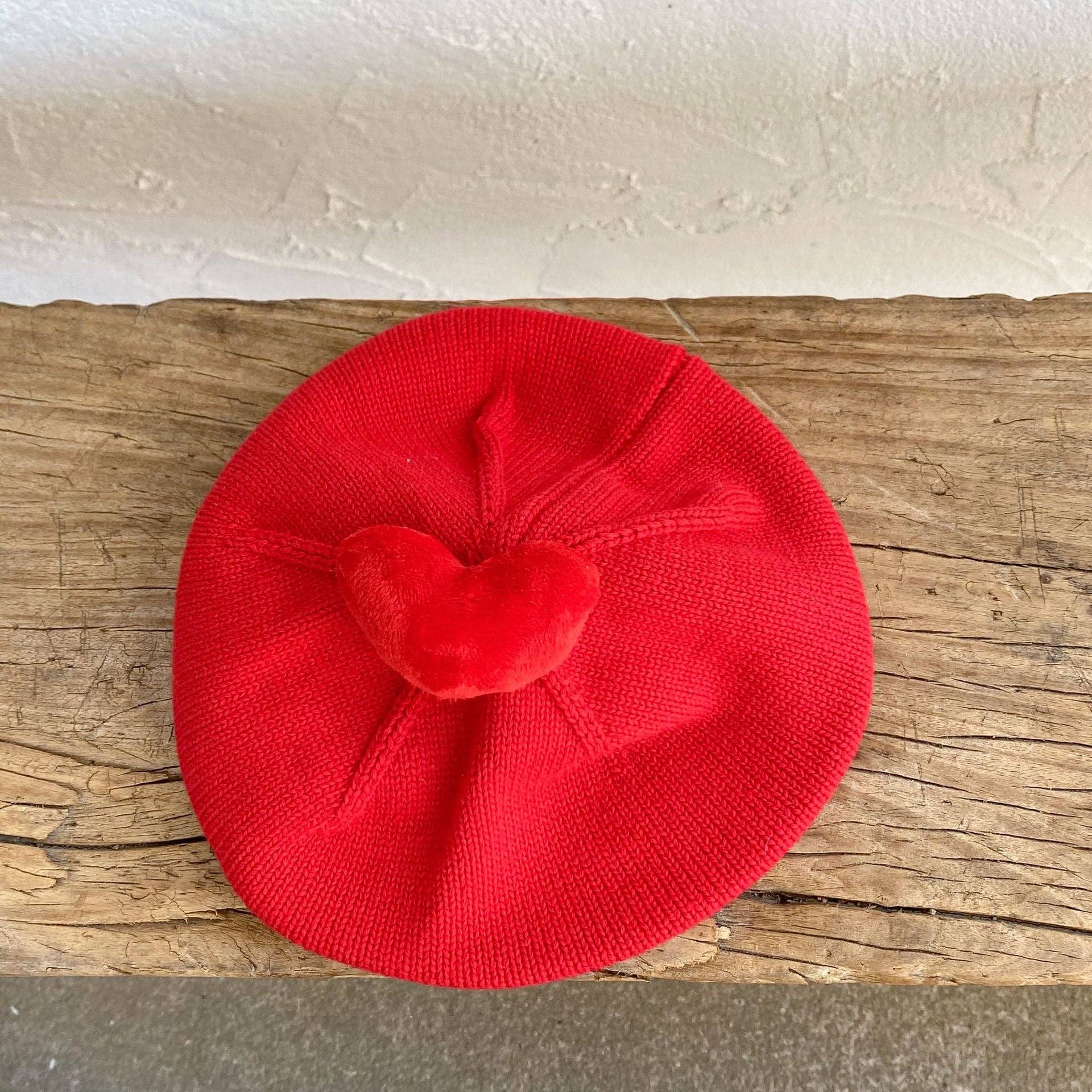 MyKids-USA® - Wholesale Newborn/Knit Hat - Baby - Baby Solid Color Heart Patched Design Knitted Hat8