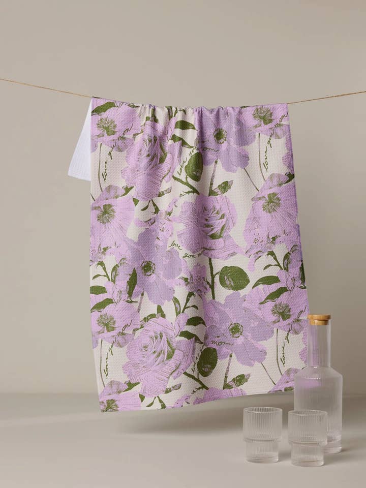 Torchon « Je t'aime pour toujours » pour la vente par Geometry