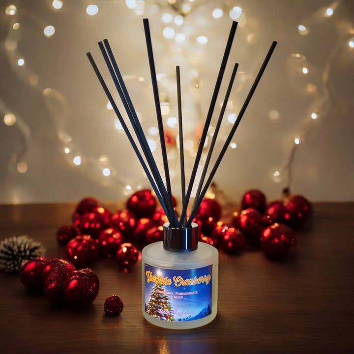 Yuletide Cranberry Reed Diffuser for wholesale by Lunar Fragrances