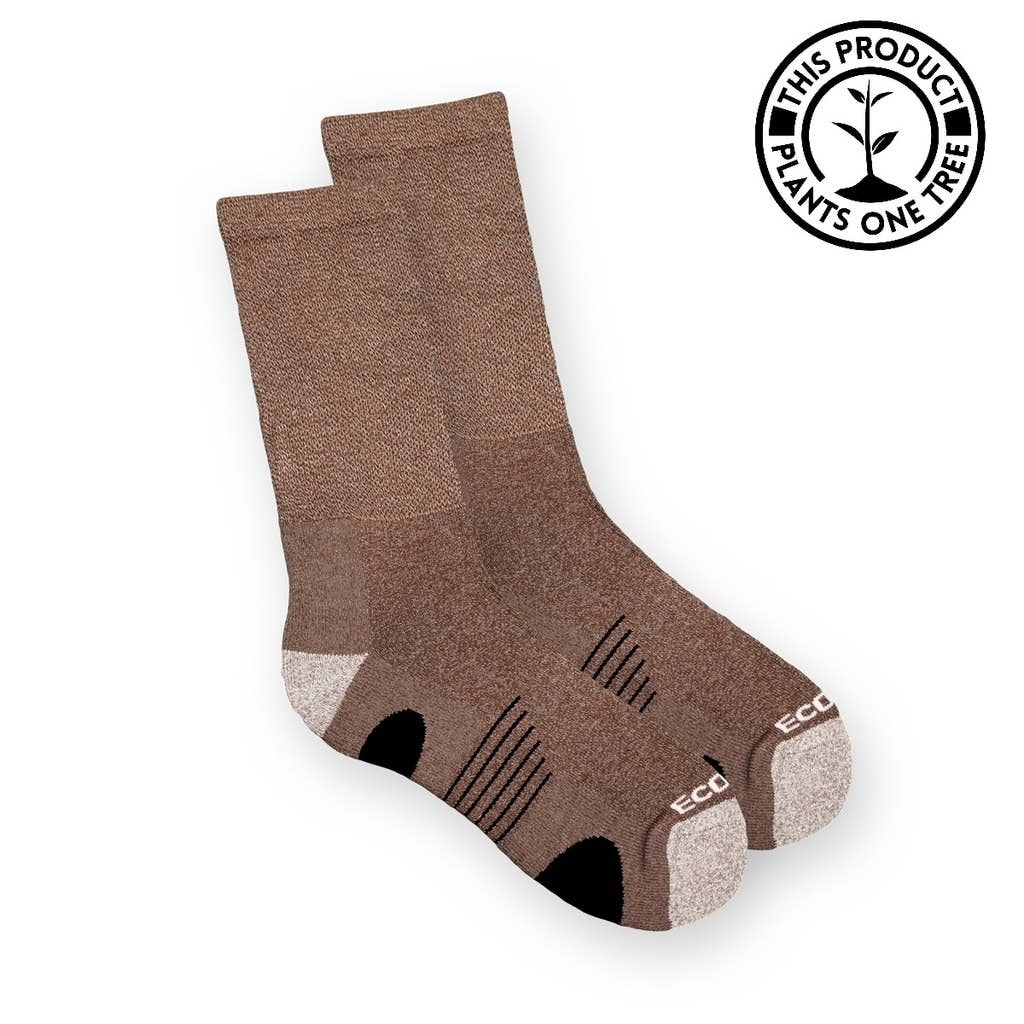 Ecosox - Wholesale Socks - Unisex - Diabetic Hiking Crew Medium Wgt. Full Cushion Sock - Large