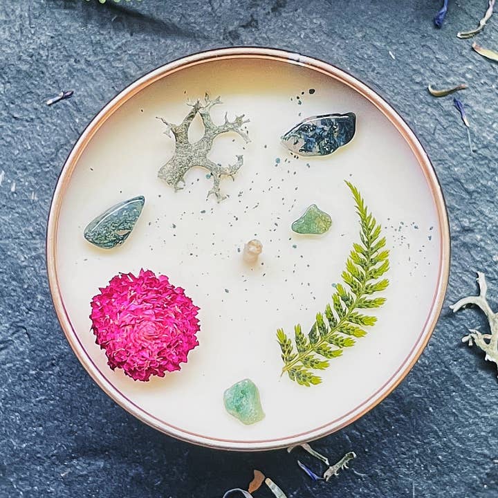 Elemento vela «Tierra» lavanda, musgo de roble, hierba para venta al por mayor de Atelier Oracle