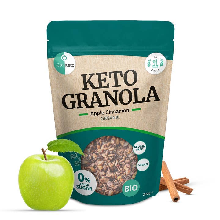 Granola Bio Keto - Maçã e Canela Go-Keto por atacado de KetoFitShop