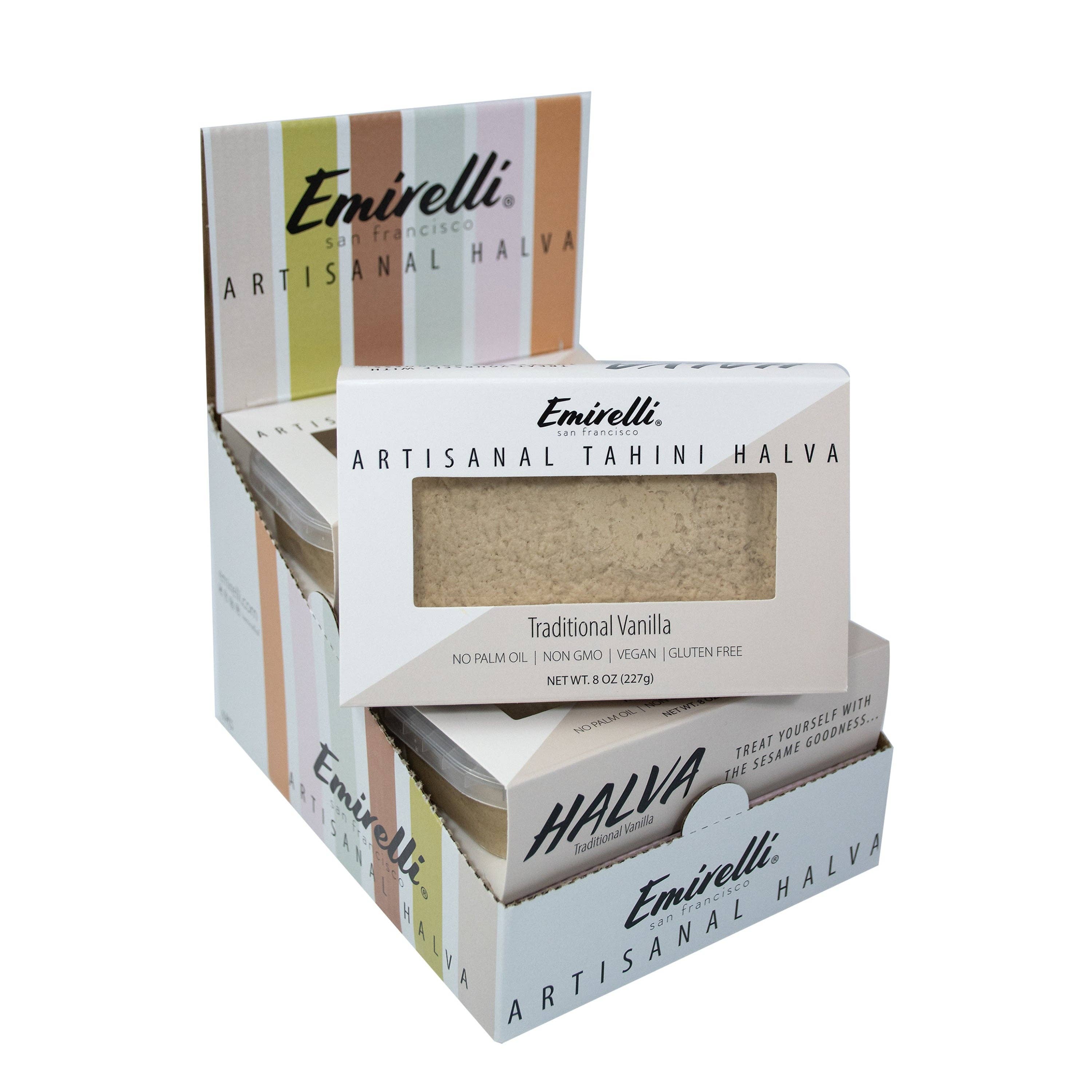 Emirelli - Wholesale Chocolate Bar - Emirelli Artisanal Tahini Halva Dessert - Traditional Vanill7