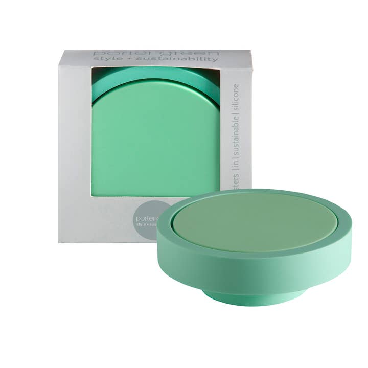 porter green | style + sustainability - Wholesale Coasters - Gerbera + Leaf | Ciss | Unbreakable Silicone Coasters
