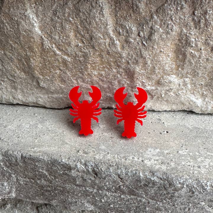 Laser & Color Designs LLC - Vente Clous d'oreille - Boucles d'oreilles écrevisses homard, boucles d'oreilles Mardi Gras, été4