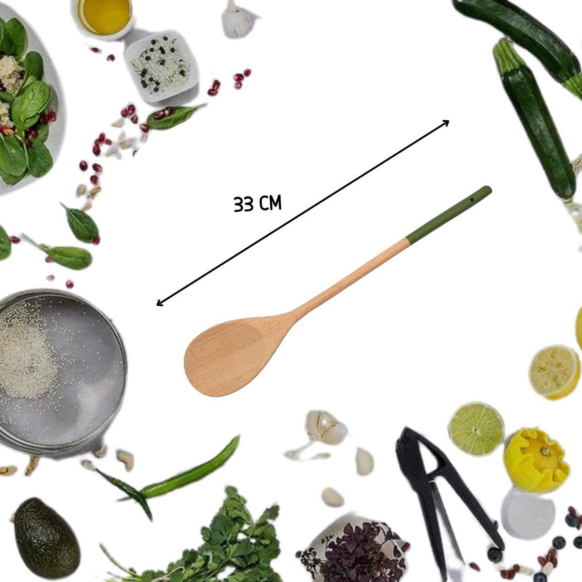 Fackelmann – Engroshandel Køkkenske – Træske 33 cm Wood Edition2