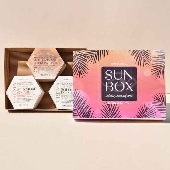 SENSO NATURALE - Venta al por mayor Autobronceador - SUN BOX caja de colección - Bronceado uniforme