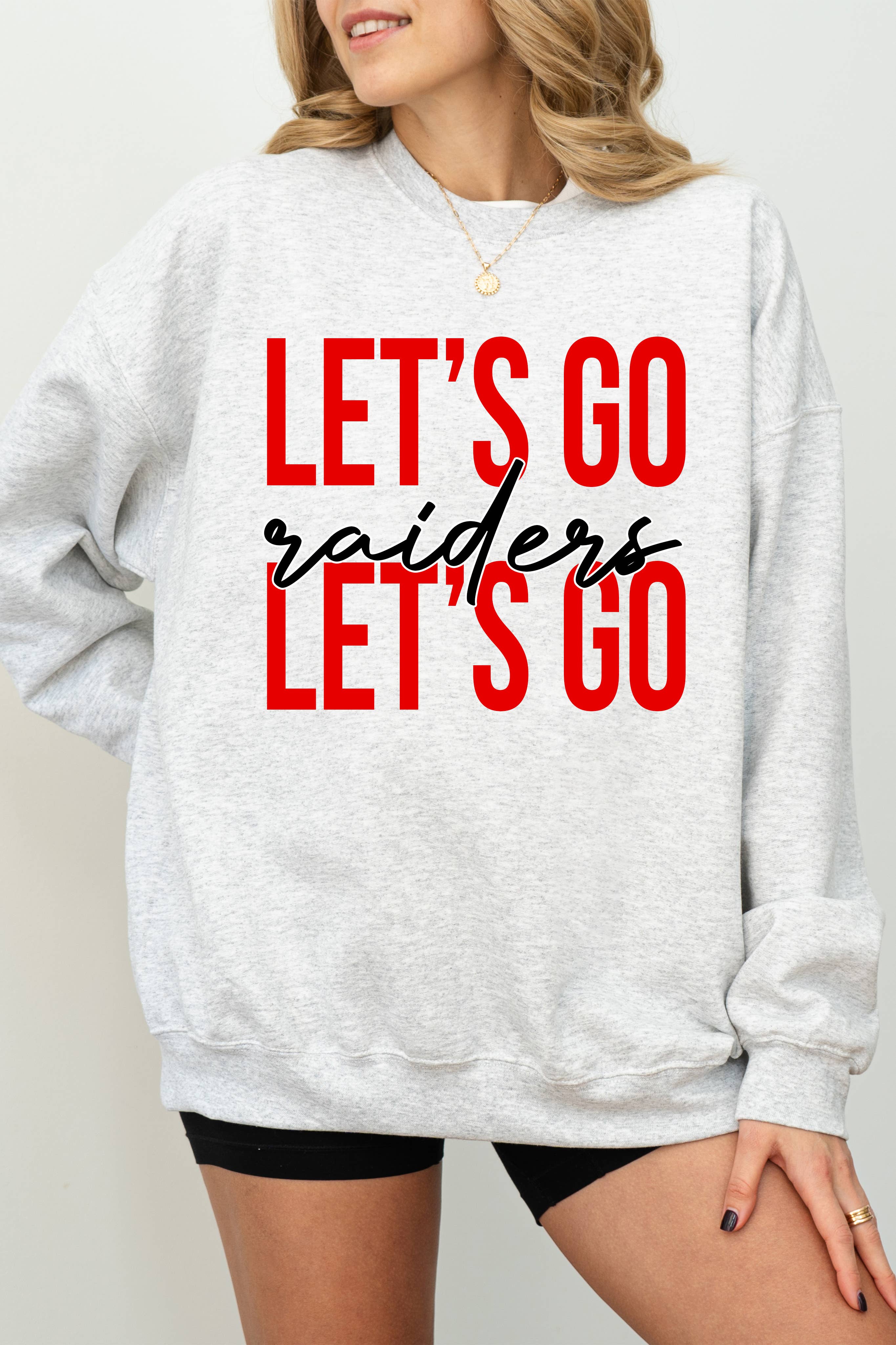 Spirit+Tribe - Wholesale Graphic Sweatshirt - Women's - CUSTOM LET'S GO1