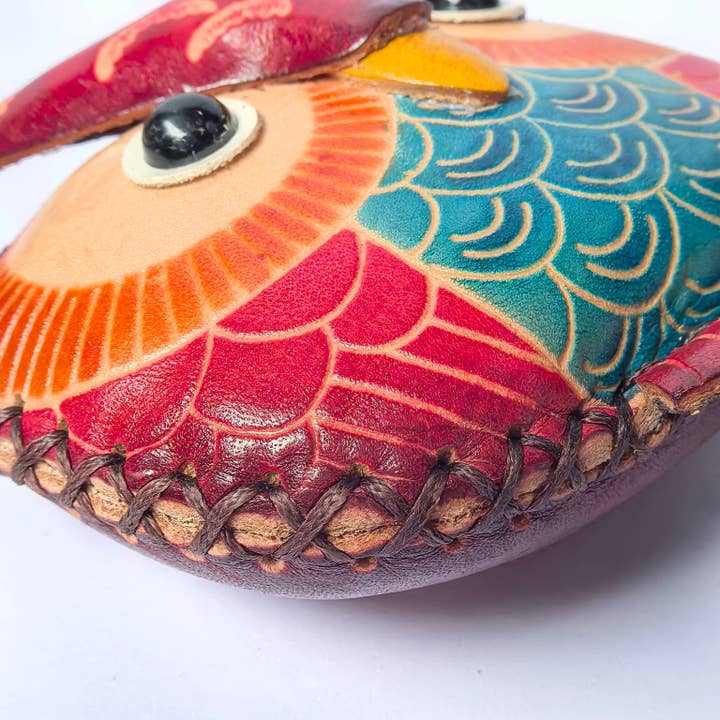 Sunflower Handmade leather inc - Wholesale Wristlet - Leather owl Owl Wristlet coin purse wallet4