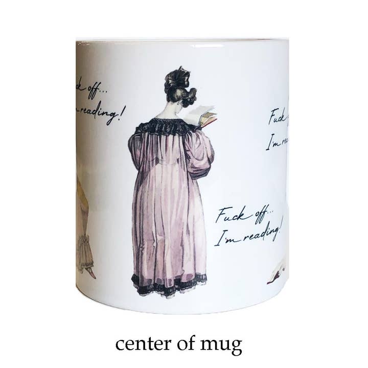 Fly Paper Products - Venta al por mayor Taza - Taza Bridgerton de Fuck Off, I'm Reading Regency Era para mujer