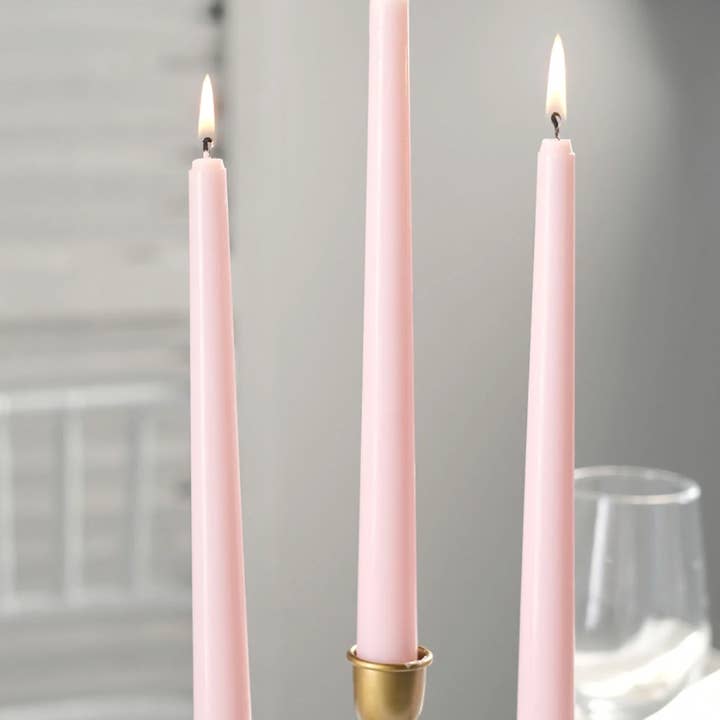 Elan Bazaar – Engroshandel Stearinlys/lysestage – 24 Lyserøde Blush Taper Stearinlys2