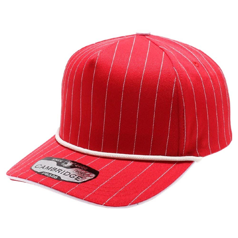 DOBBI – Boné - Unissexo por atacado – Boné Snapback 5 Painéis Listrado com Cordão7