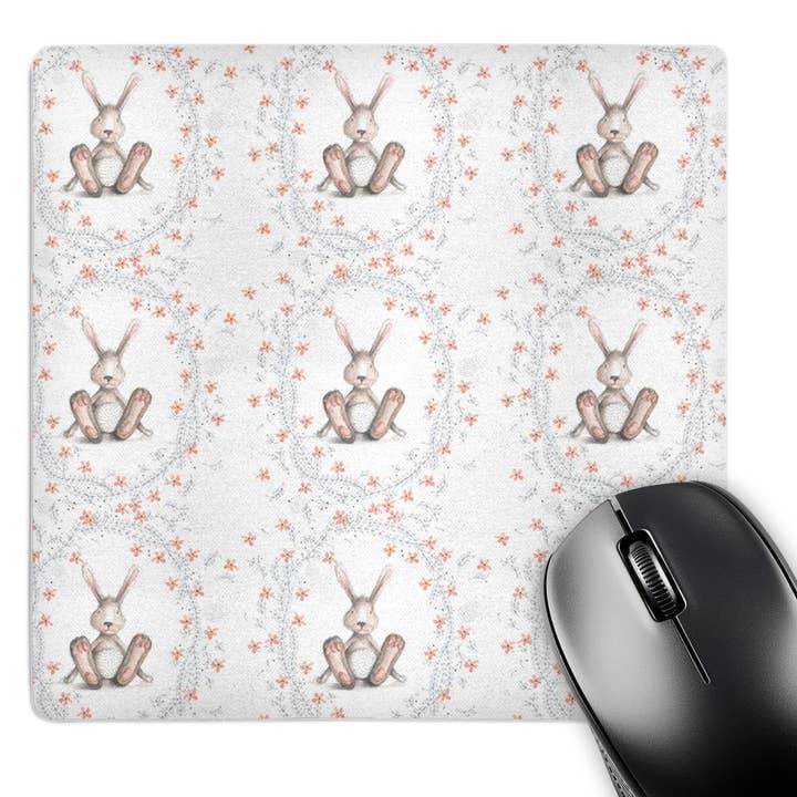 3dRose, Motif de Lapin Fleuri Mignon, Tapis de Souris pour la vente par 3dRose