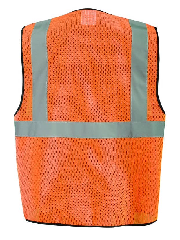 Hyperkewl / Miracool Occunomix - Wholesale Safety Vest - Unisex - High Visibility Value Mesh Standard Zipper Safety Vest,Cls 21