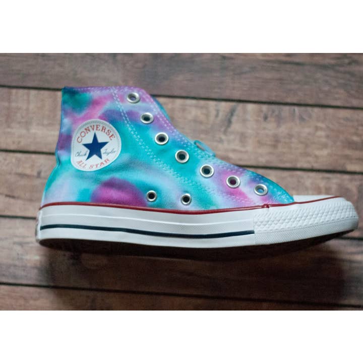 With Love, Paint - Wholesale Lifestyle Sneakers - Women's - Tie Dye High Top Converse || Custom Converse2