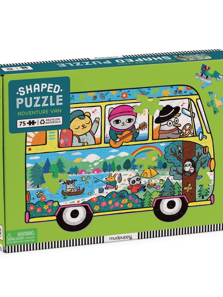 Adventure Van 75 Piece Shaped Scene Puzzle for wholesale by Chronicle Books