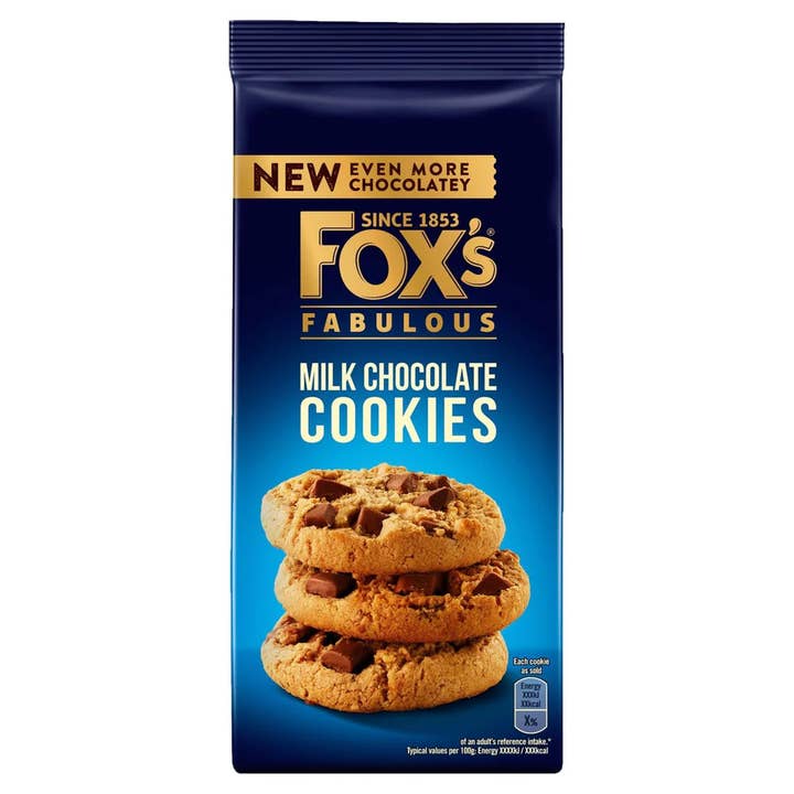 Fox's Chocolatey Choc Chunk Cookies Milk Chocolate- 180g (UK) for wholesale by Global Bite Co