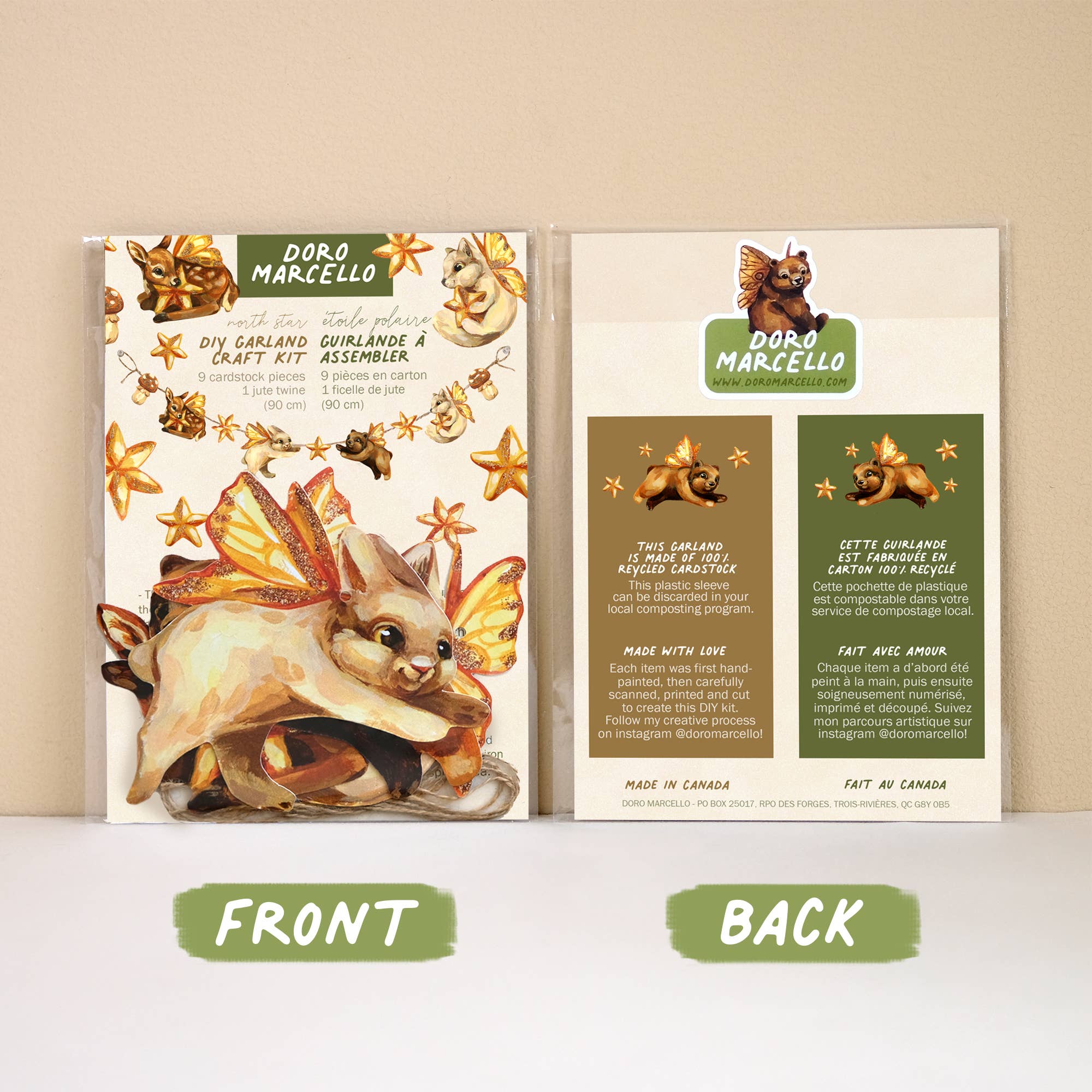 Doro Marcello - Wholesale Bunting/Garland - DIY Paper Garland Kit | Stars & Fairy Animals Nursery Decor2