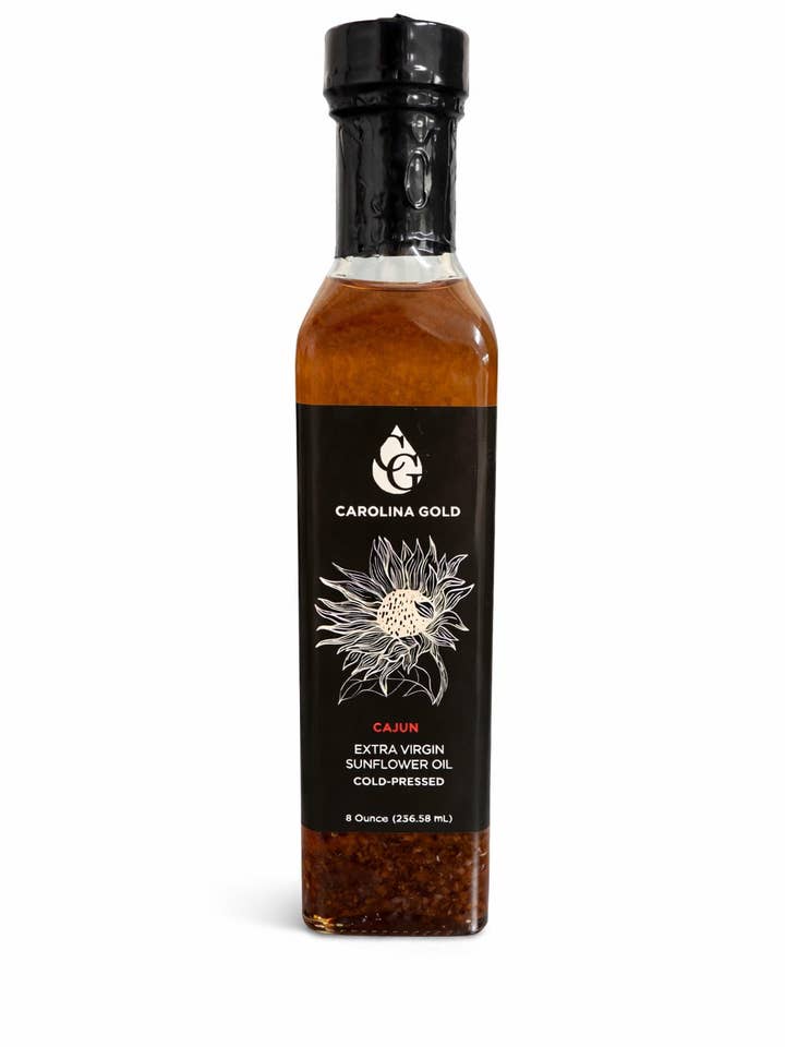 Huile infusée cajun 8 oz pour la vente par Carolina Gold