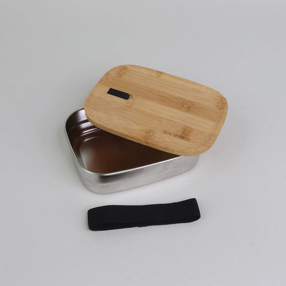 Sophos – wholesale Lunch bag/box – 800ml Bamboo Steel Lunch Box1