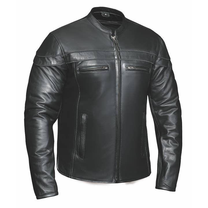 6037.00 - Veste en cuir ultra pour homme pour la vente par Unik International Inc