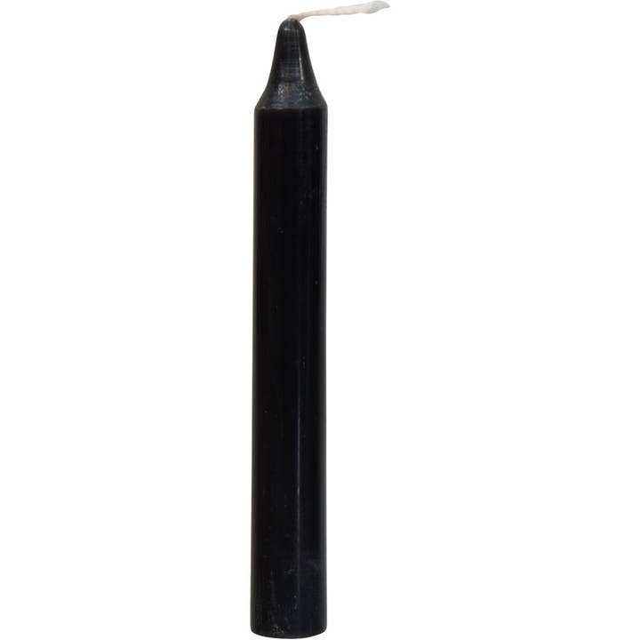Kheops International - Wholesale Tapered Candle/Candlestick - Mini Ritual Candles Black (Pack of 20)