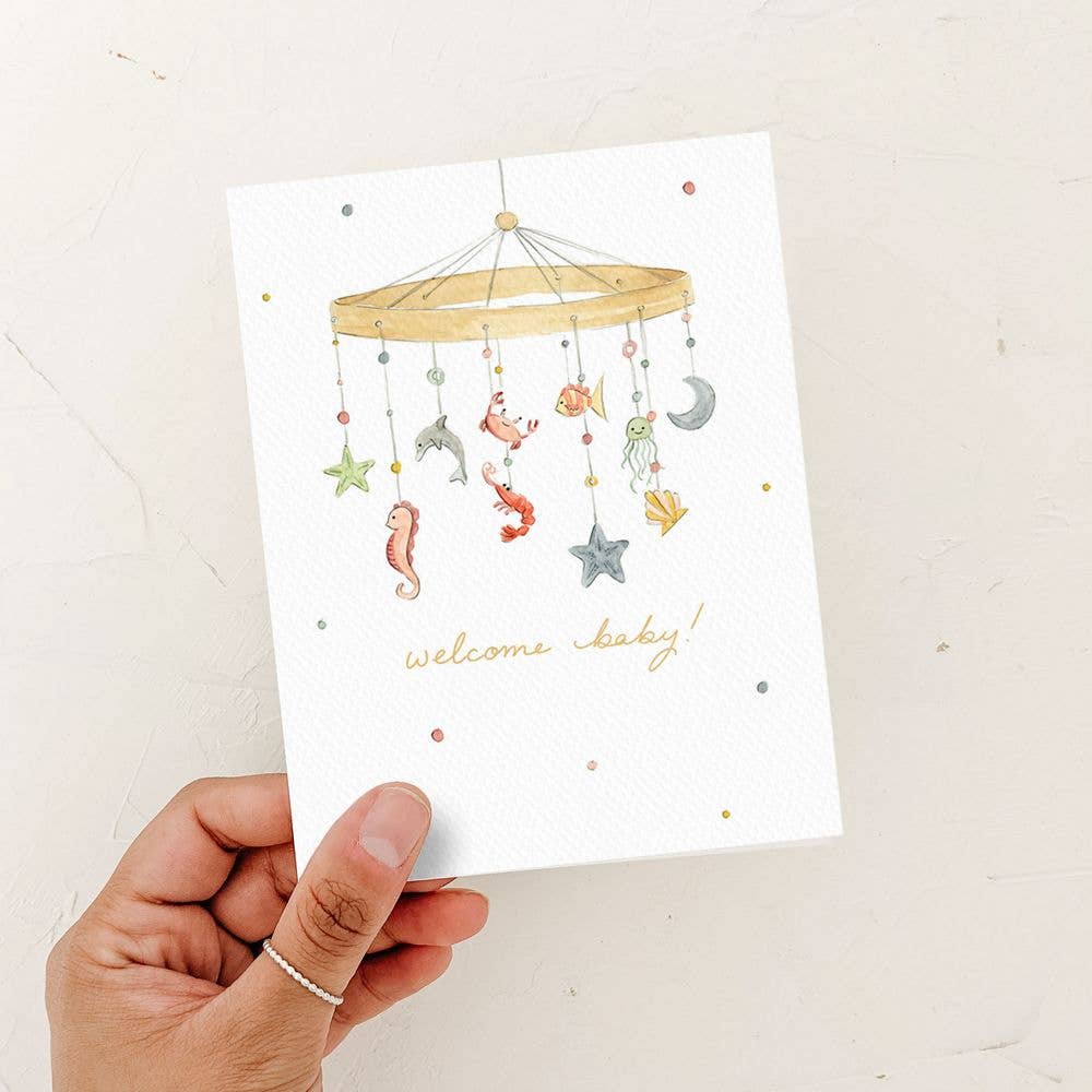 Almeida Illustrations - Wholesale Baby Card - Under the Sea Welcome Baby Card4