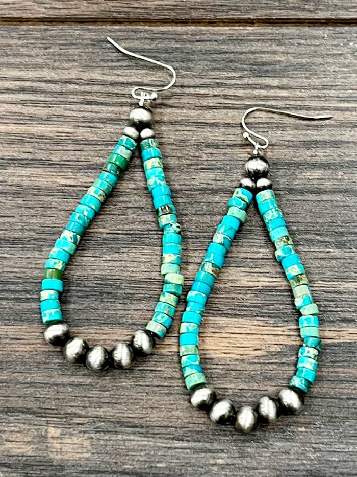 722375, Pendientes artesanales navajos de piedras preciosas para venta al por mayor de ISAC Trading Inc