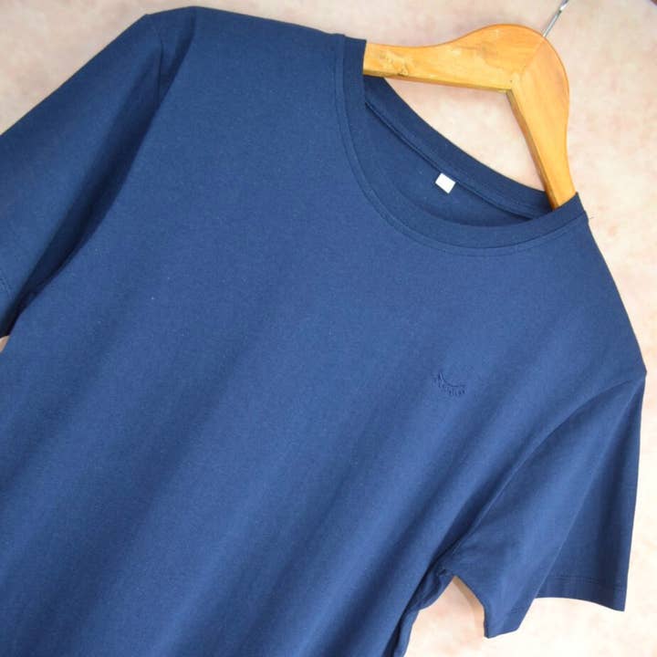 Classic cotton tee (Navy) for wholesale by Origin Africa