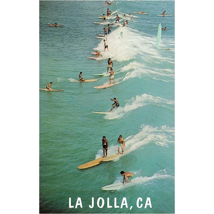 Magnet SD-764 Surfing, La Jolla for wholesale by Found Image Press
