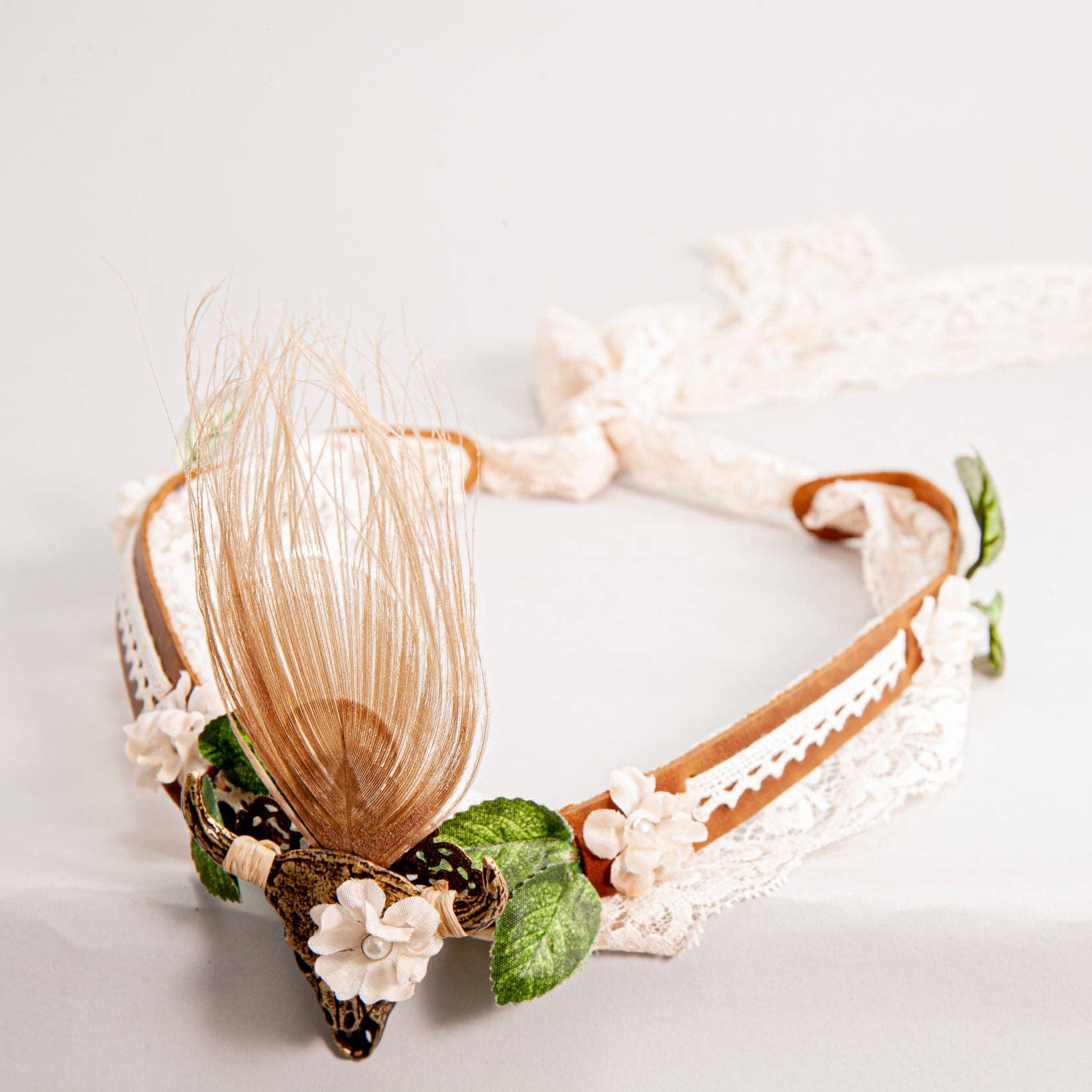 American Hat Makers - Wholesale Bandana - Unisex - Leather and Lace Hat Band - Style True Love1