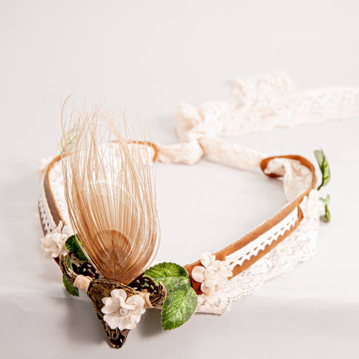 American Hat Makers - Wholesale Bandana - Unisex - Leather and Lace Hat Band - Style True Love1