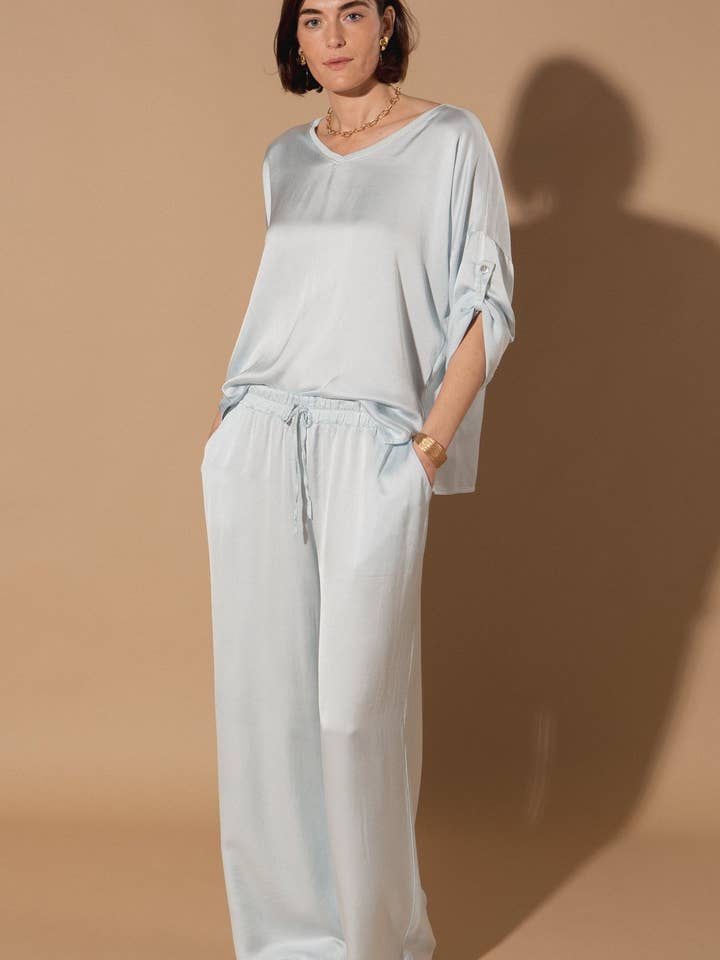 Marilou Silk Trousers for wholesale by Tilley & Grace