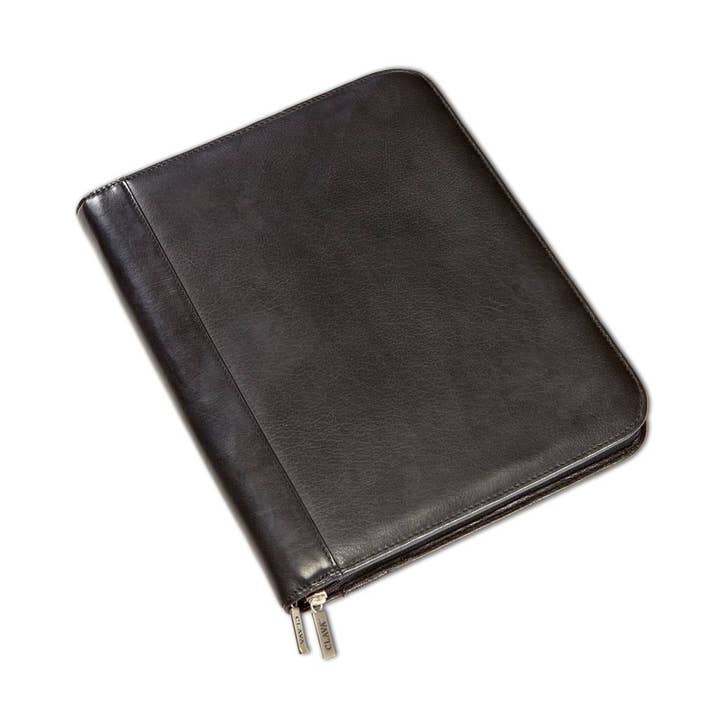 Tuscan Leather Zip Padfolio for wholesale by Clava Leathergoods and Accessories