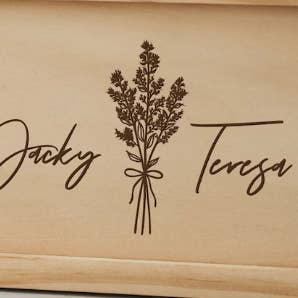 Gradzo - Wholesale Decorative tabletop object - Custom Wooden Name Blocks/Cubes - Engraved Wedding Decor1