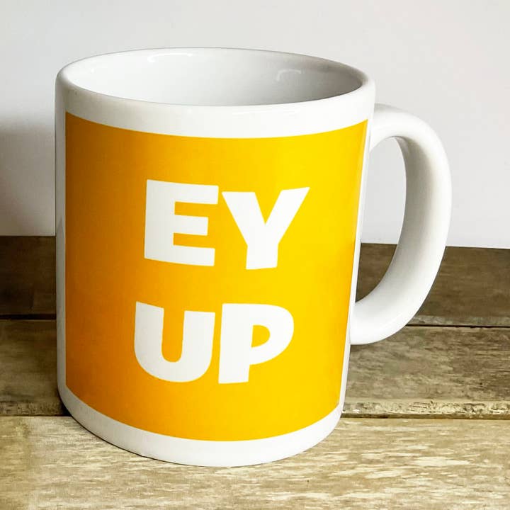 Ey up yorkshire mug for wholesale by Character Shop