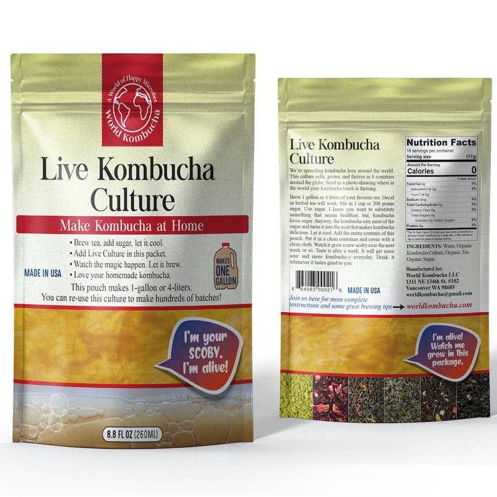 Live kombucha Culture by World Kombucha for wholesale by World Kombucha