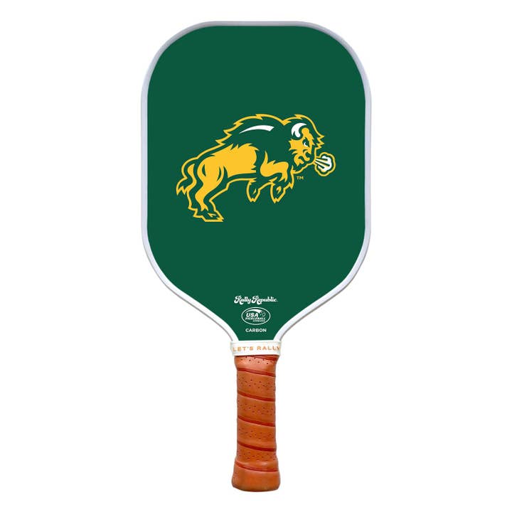 North Dakota State Bison Green Secondary Mark Pickleball Paddle (B2B) for wholesale by Rally Republic