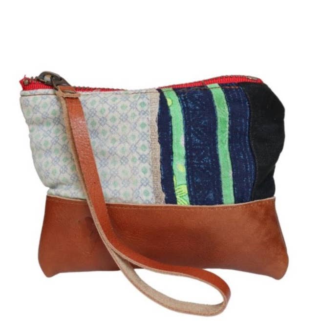 Hanoi Coin Pouch in Brown Leather for wholesale by Vaalbara