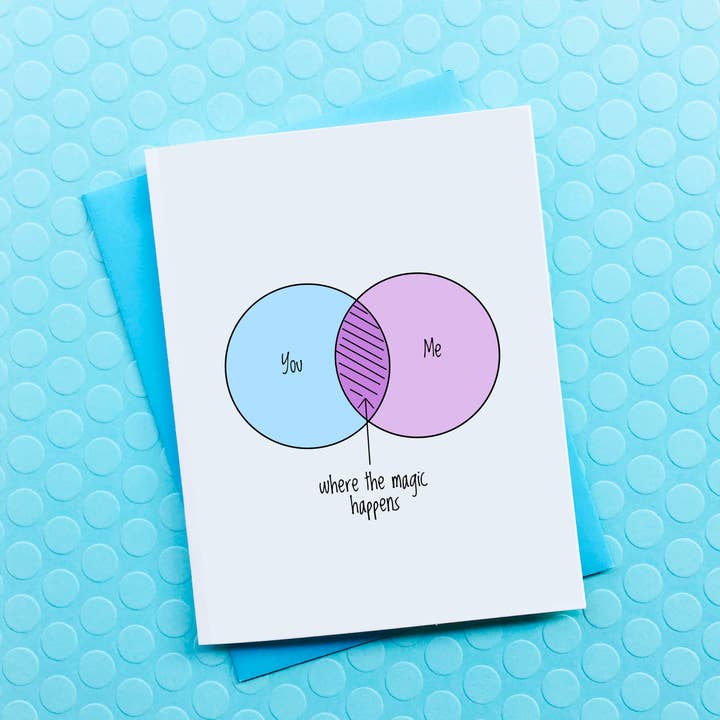 Där magi händer Alla hjärtans dag Kort Årsdag för wholesale av Top Hat and Monocle