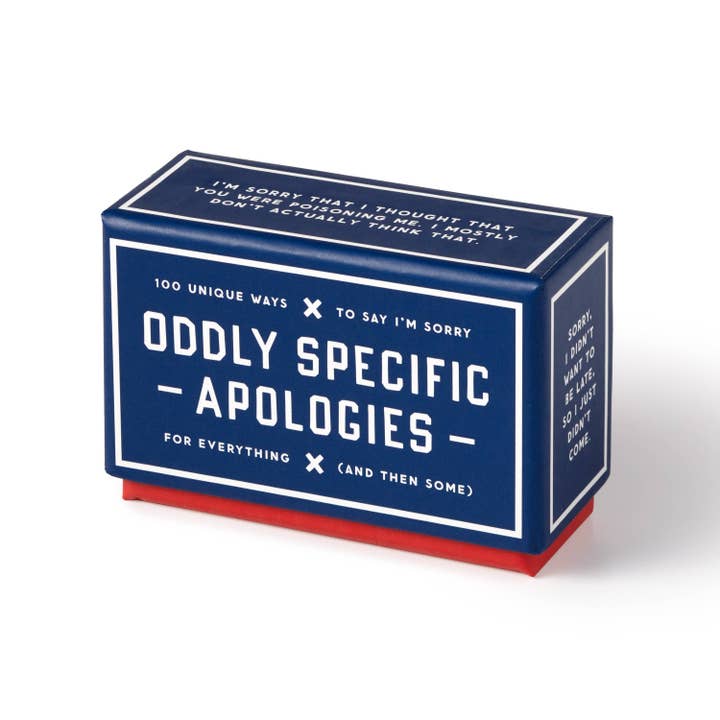 Chronicle Books - Wholesale I'm Sorry Card - Brass Monkey Oddly Specific Apologies