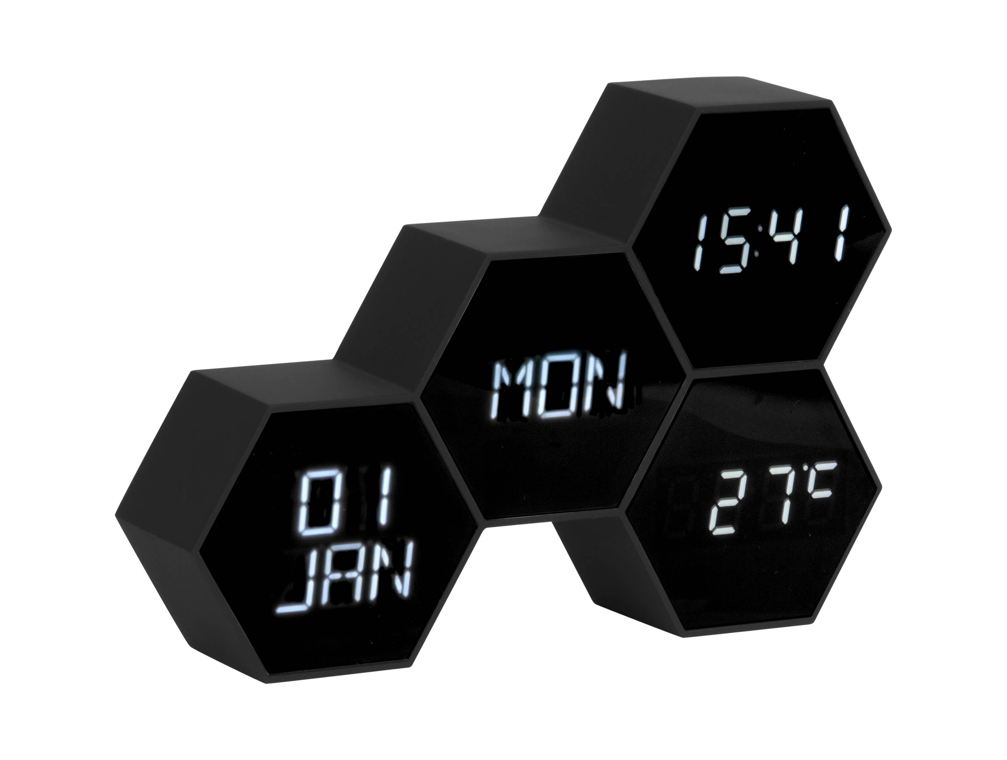 Present Time – wholesale Alarm clock – Alarm clock Six in the Mix - 17.5x12x4.5 cm1