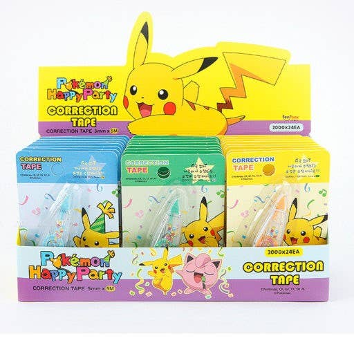K-Wonderland - Wholesale Tape - Pokémon Happy Party Correction Tape2